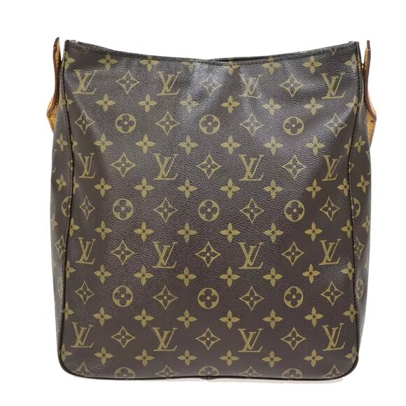 LOUIS VUITTON Looping GM Shoulder Bag Monogram Leather Brown USA M51145 37FA734 - Picture 2 of 16